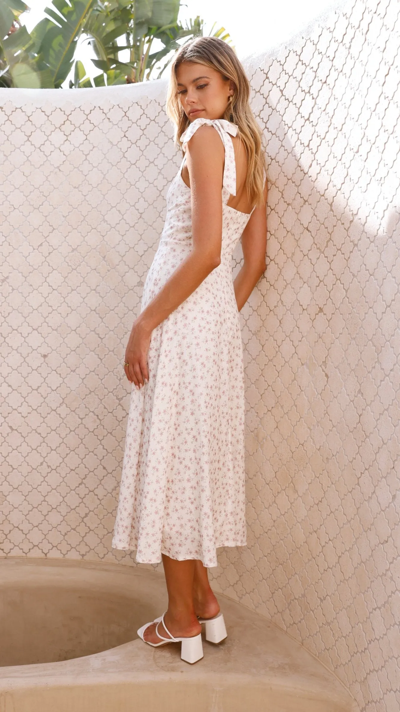 Blakely Midi Dress - Pink Floral