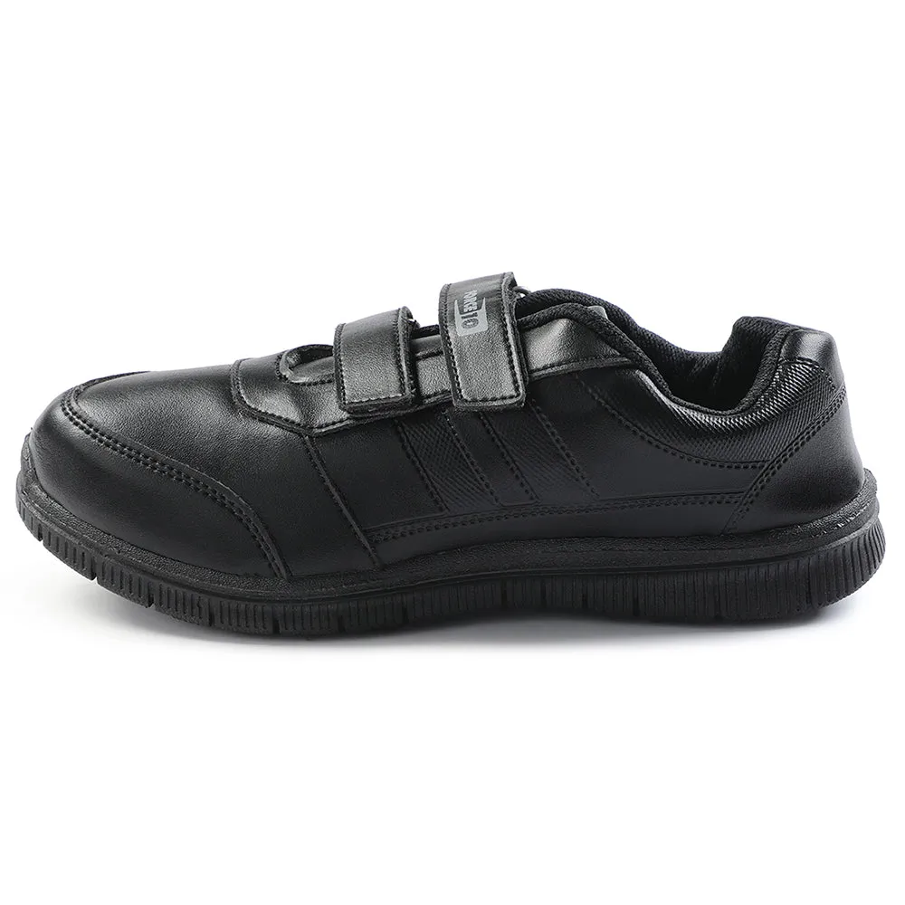 Force 10 Black Non Lacing Uniform School Shoes For Kids GOLA-SCHV By Liberty