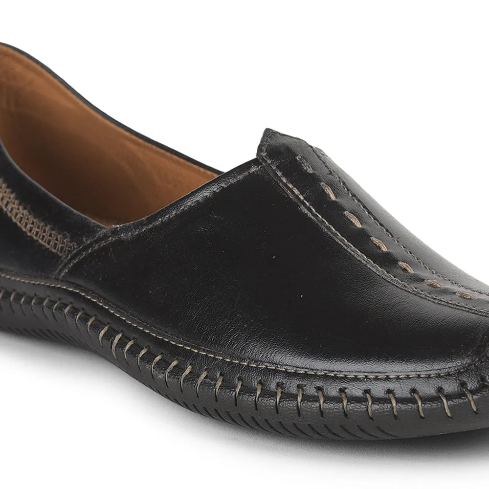 Fortune Black Casual Mojari For Men BRL-25 By Liberty