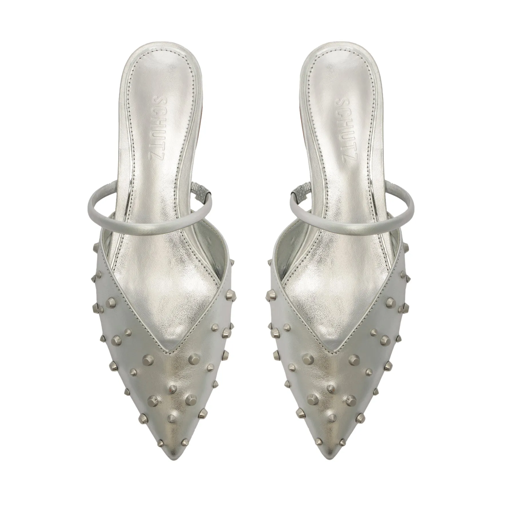 Gayle Metallic Leather Flat