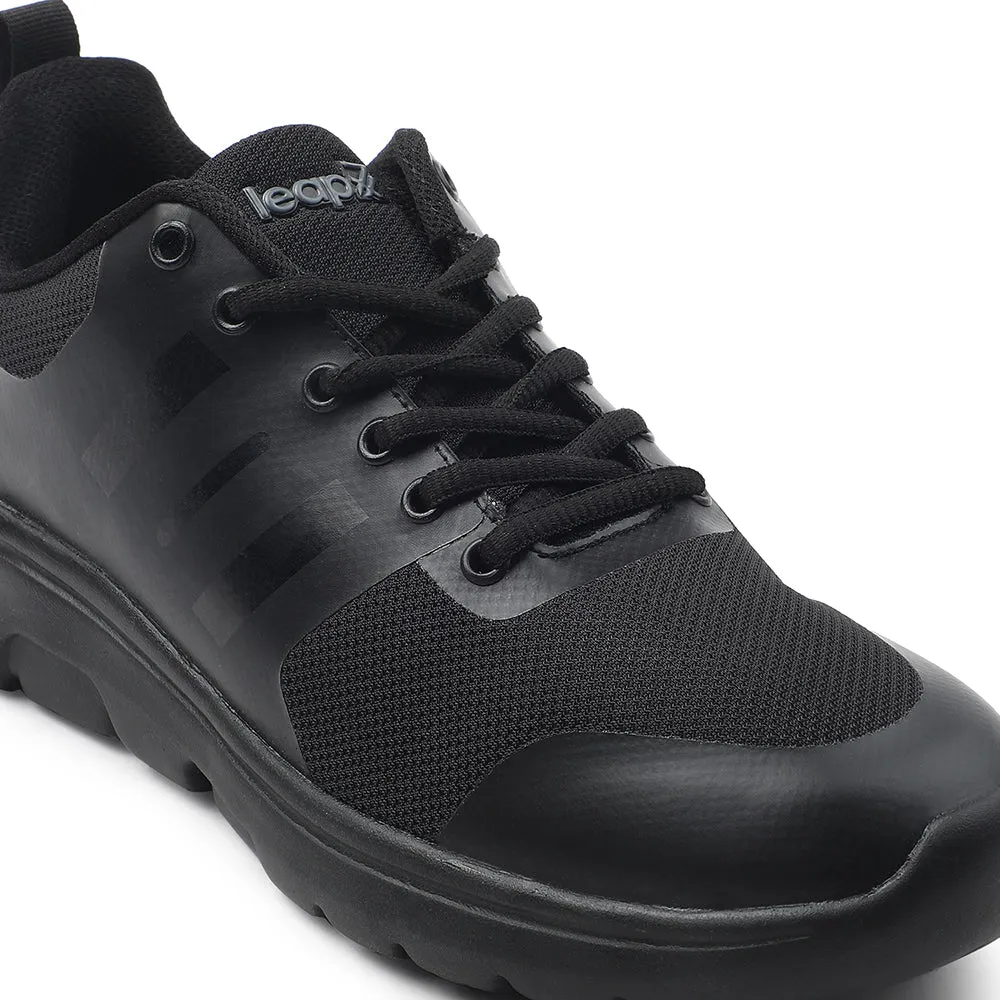Leap7x Black Lacing Casual / School Shoes For Men TRIVSKO-2E By Liberty