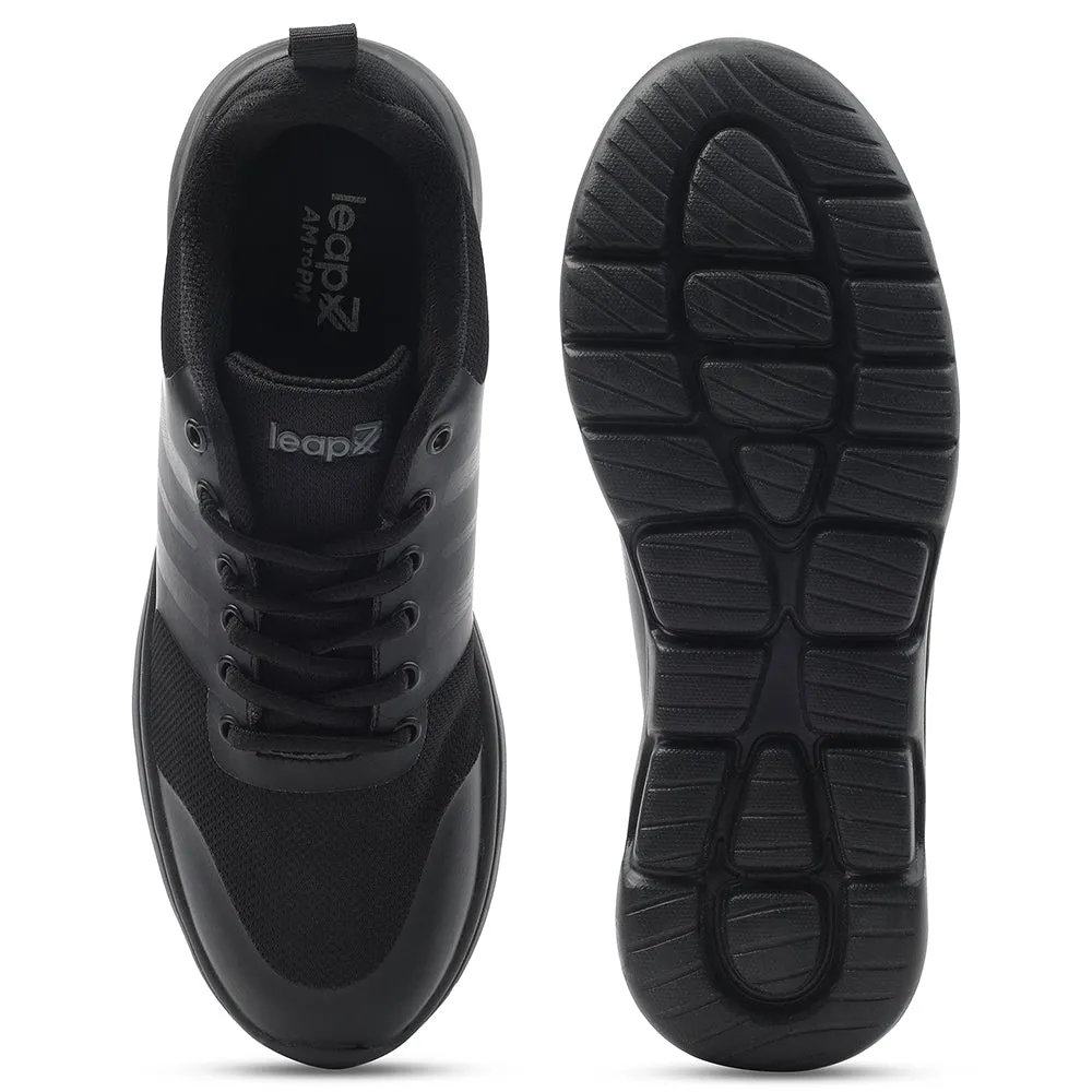 Leap7x Black Lacing Casual / School Shoes For Men TRIVSKO-2E By Liberty