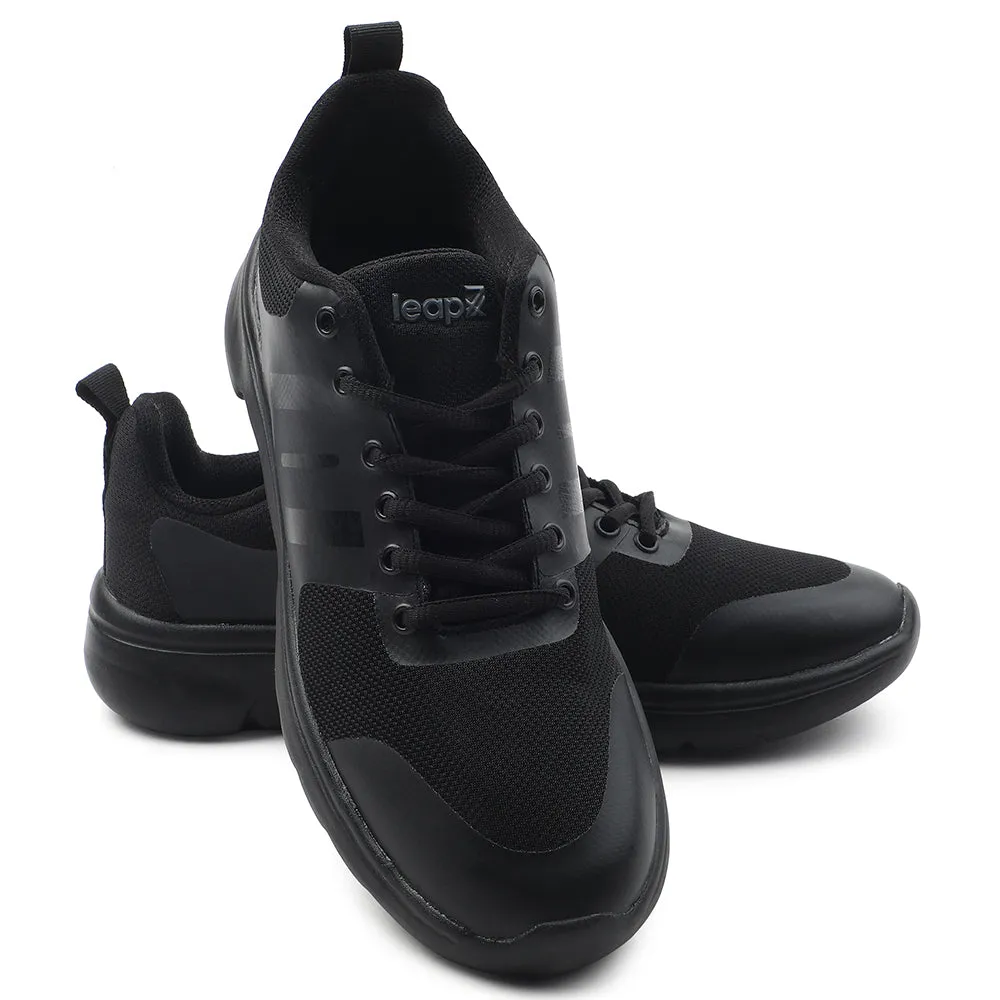 Leap7x Black Lacing Casual / School Shoes For Men TRIVSKO-2E By Liberty