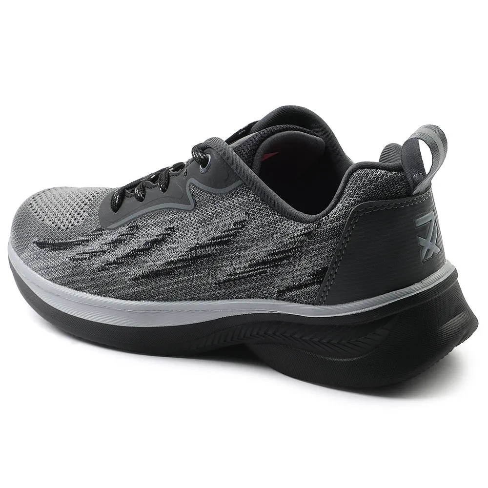 Leap7x Black Sports Lacing Running Shoes For Women MANTIS By Liberty