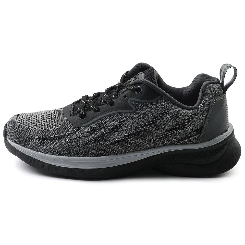 Leap7x Black Sports Lacing Running Shoes For Women MANTIS By Liberty