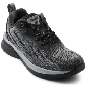 Leap7x Black Sports Lacing Running Shoes For Women MANTIS By Liberty