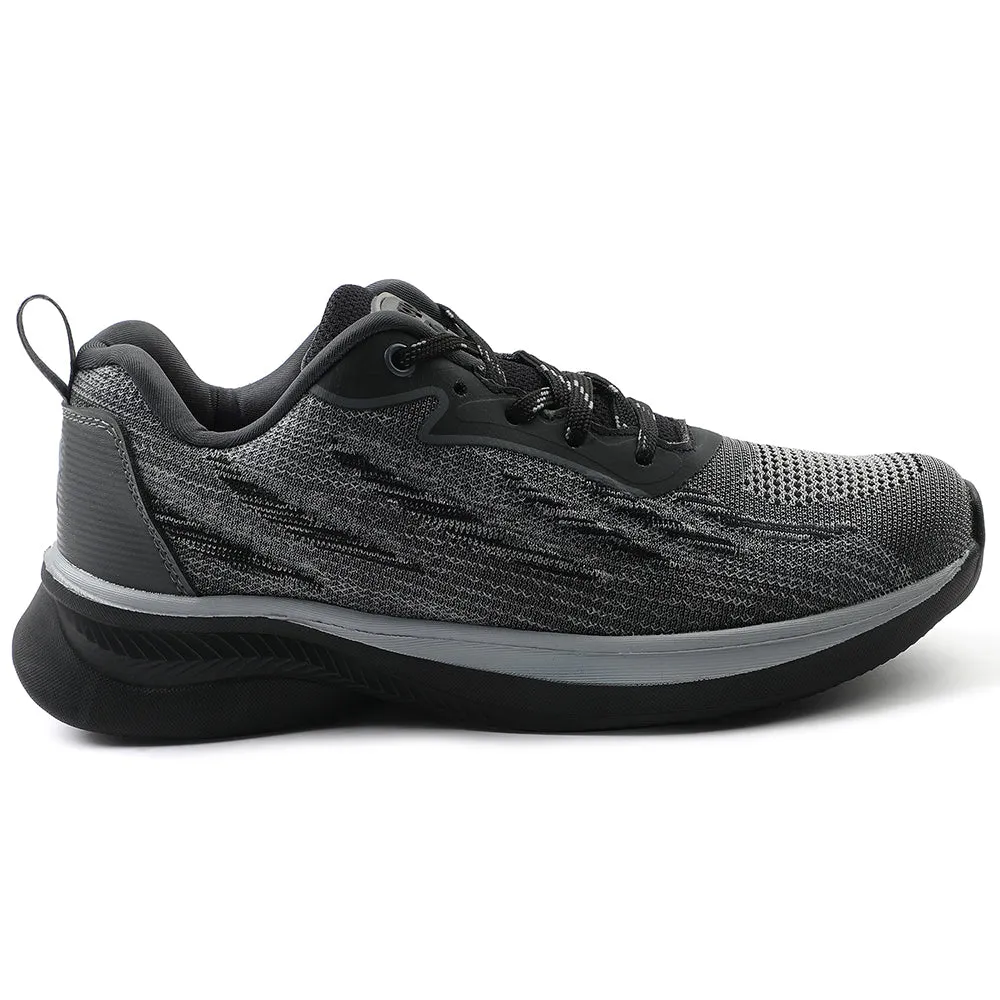 Leap7x Black Sports Lacing Running Shoes For Women MANTIS By Liberty