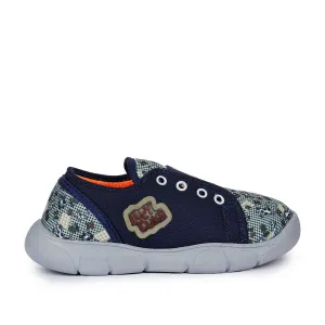 Lucy & Luke Casual Blue Non-Lacing Shoes For Kids FLYNN-15 By Liberty