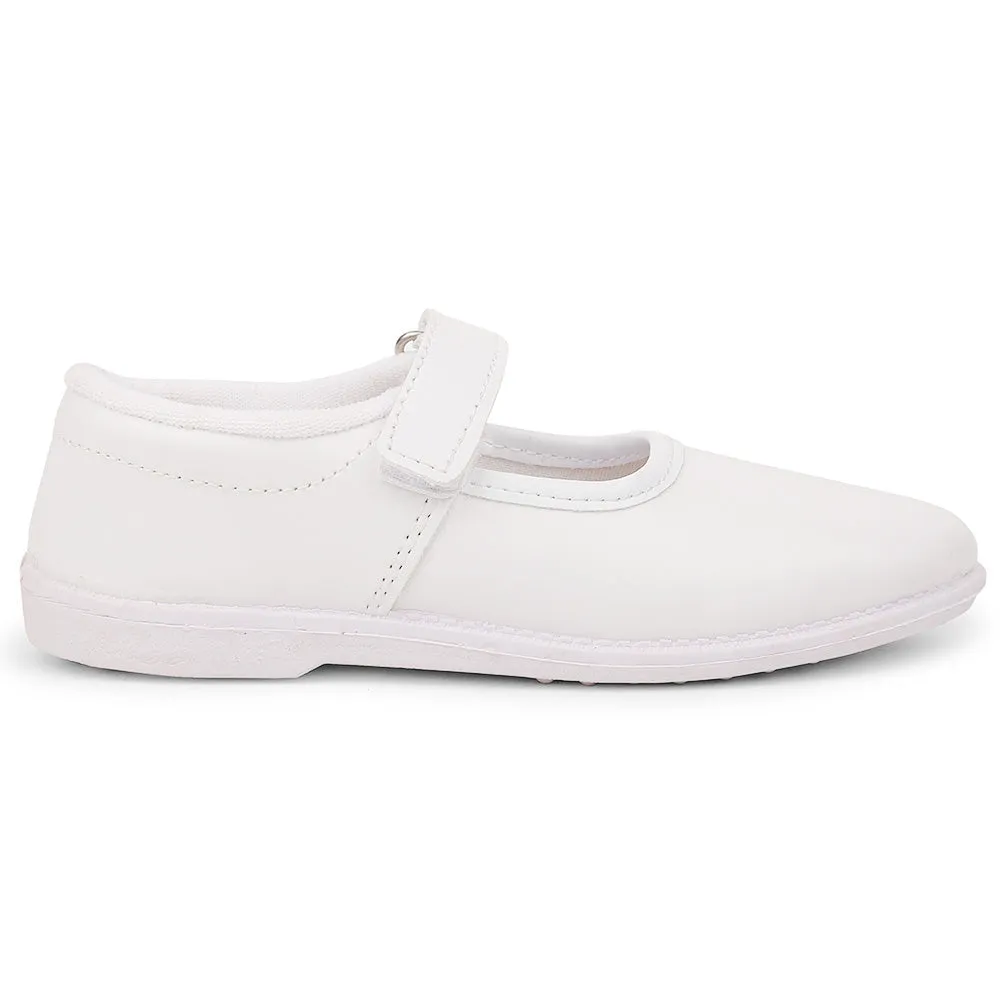 Prefect White Ballerina Dress School Shoes For Kids S/GIRL(V) By Liberty