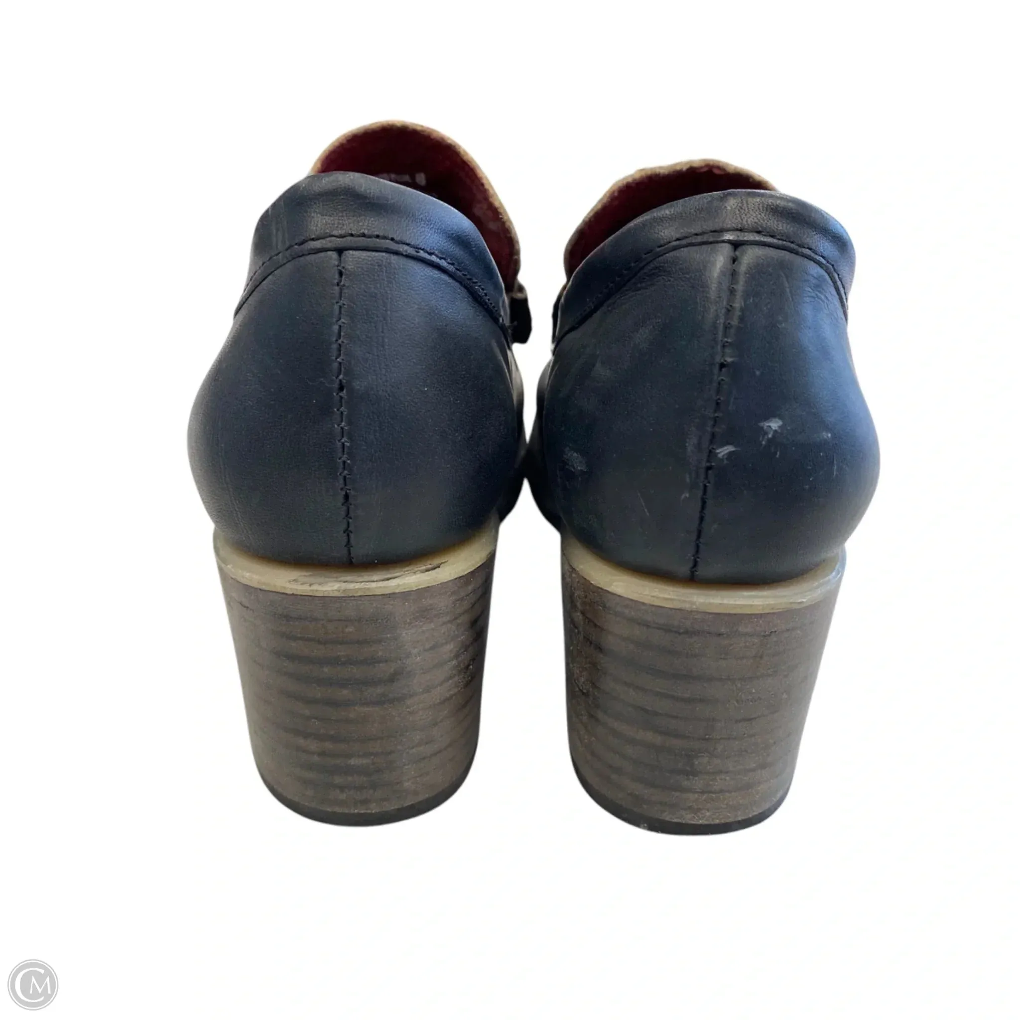 Shoes Designer By Freebird In Black & Blue, Size: 8