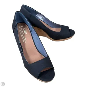 Shoes Heels Wedge By Toms In Black, Size: 7.5